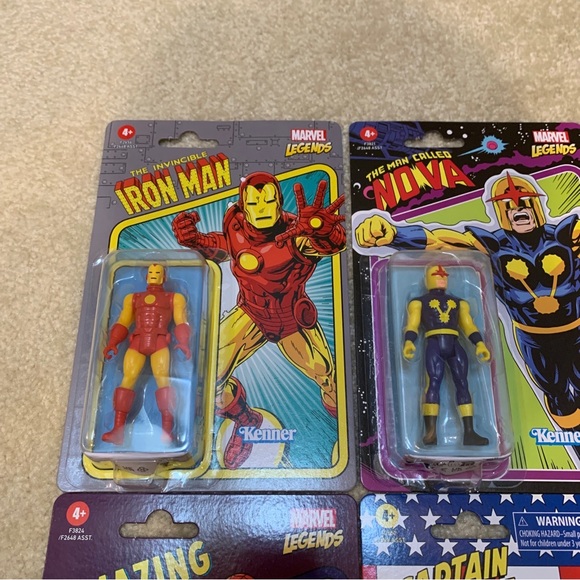 Marvel Legends Retro Lot 6 Toy Action Figure 3.75" Hasbro Kenner Nova Firestar - Picture 3 of 16